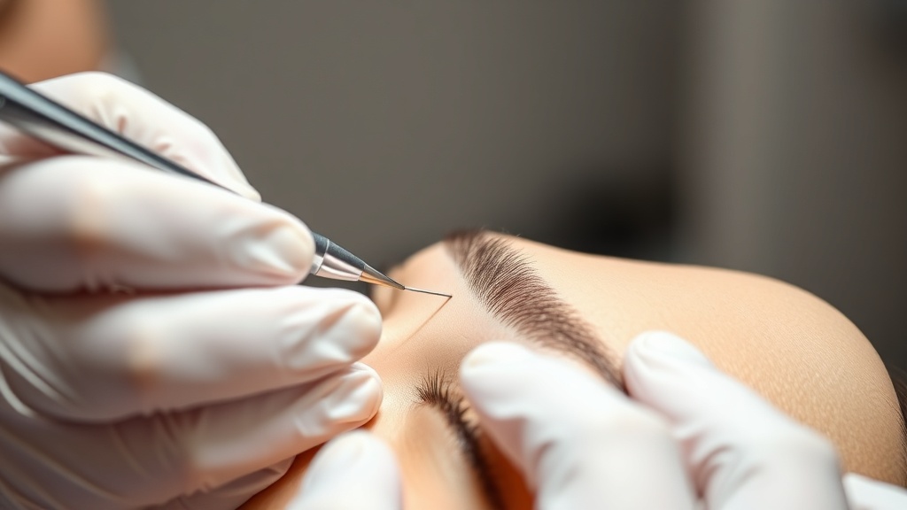 תהליך איפור קבוע גבות